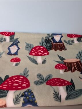 NWT Hand Crafted Double Sided Fleece Blanket